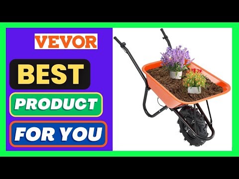 VEVOR Electric Wheelbarrow Cart, 500W Powered Utility Garden