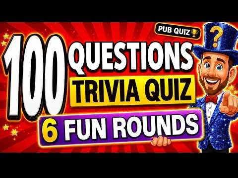 100 MOST FUN General Knowledge Trivia Quiz Questions EVERYONE Needs to Try! 🏆 6 Rounds