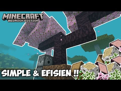 How to Make a Tree Farm! Minecraft Bedrock 1.21!