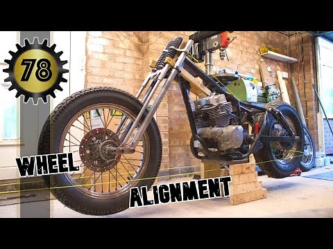 How to Motorcycle wheel alignment CHEAP & ACCURATE