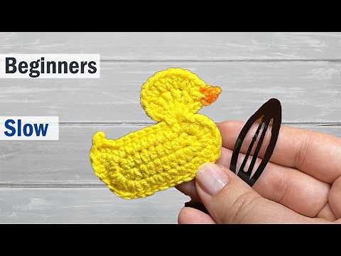 🦆 Crochet Click Clack Duck Easy Pattern 🦆 Crochet Duck Keychain Crochet Fidget Toy 🦆