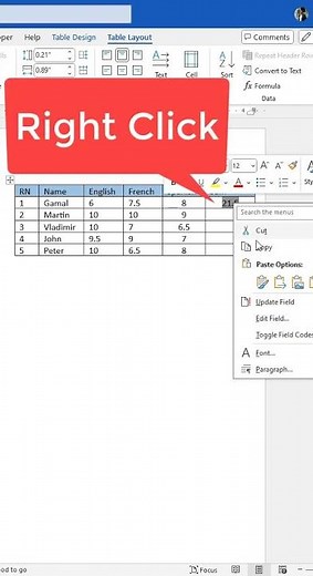 How to sum columns in Microsoft #Word