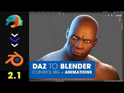 DAZ To Blender Bridge ~ Send Character Animations with Control Rig to Blender, Genesis 8.1 Support