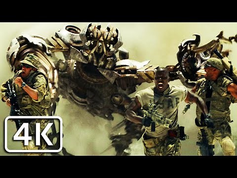Transformers - US marines vs Scorpion Transformer scene [4K]