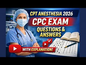 CPT ANESTHESIA |CPC EXAM| QUESTIONS & ANSWERS| #cpctraining #2026 #medicalcoding #cpcexam #cpt