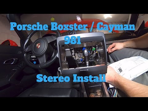 Porsche Boxster / Cayman 981 Stereo Upgrade Install Euro Motorspeed kit Dual DCPA701W