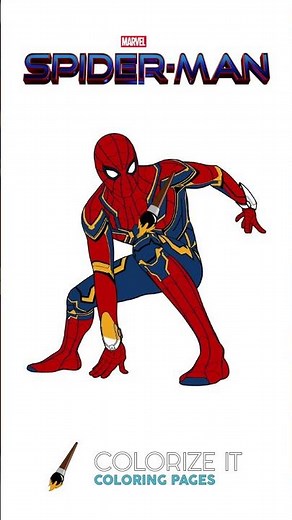 Spiderman coloring book | Spider-Man coloring page