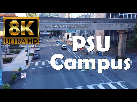 Portland State University + Downtown Portland | PSU | 8K Campus Drone Tour
