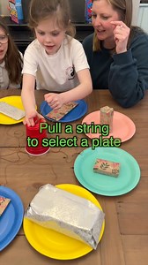 Pull a string to select a plate The strings are attached to plates on each is a prize 2 of which are bad! #fun #videos #viral #family #games | Rob And Elizabeth