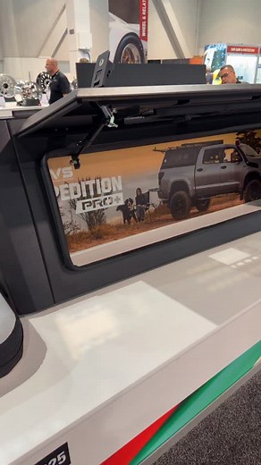 Check out the OVS Expedition Pro Cap and ARB Base Rack with integrated Nacho Lights #sema #semashow #semashow2025 #newproductshowcase | Quadratec