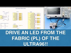 Ultra96, use Verilog program to write to an external pin (LED?) via FPGA
