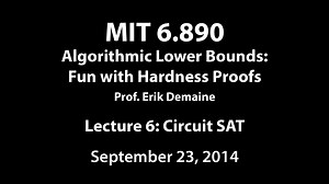 Lecture 6 in 6.890 Algorithmic Lower Bounds: Fun with Hardness Proofs (Fall '14)