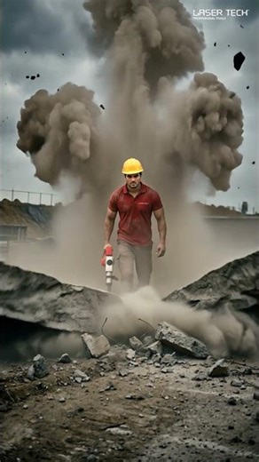 Unleashing Power: Laser Tech Demolition Hammer | Cinematic AI Ad Film