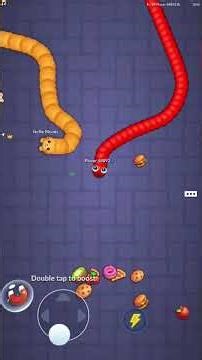 Snake vs Worm game/ eating challenge