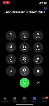 I phone keypad
