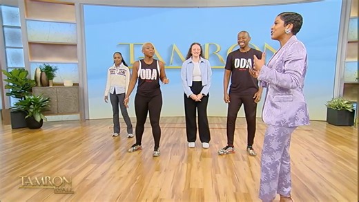 18K views · 202 reactions | Team Tamron jumps right in to learning how to Double Dutch for the first time! Double Dutch aerobics instructors, Sean and Michelle Clark, teach our social media team in under 2 minutes! | Tamron Hall Show | Facebook