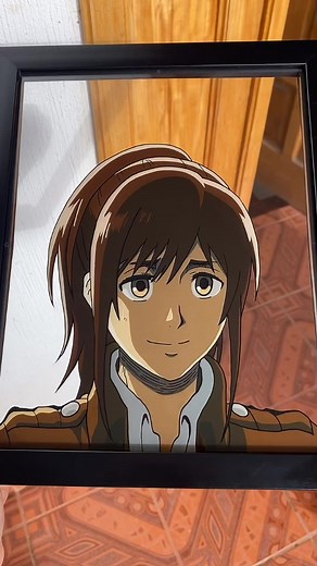 Niku (꒦ິ꒳꒦ີ) 🍖 #sasha #sashabraus #shingekinokyojin #attackontitan #connie #jean #glasspainting #glasspaintinganime #anime #animeart #fypシ