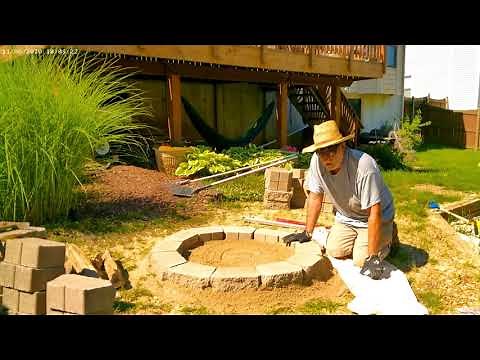 How to build a stone fire pit