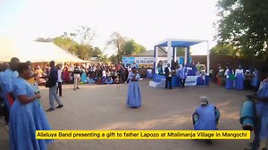 Shortly Alleluya Band will be Live and this is how it was when Alleluya Band was presenting a gift to Father Lapozo | Paul Subili Njobvu