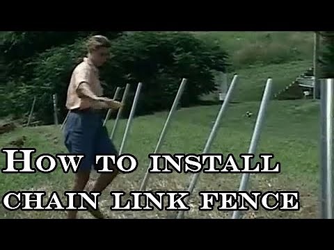 How to install chain link fence. Propriety of techniques and materials used in chain link fences