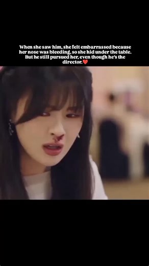 1.8K reactions · 35 shares | When she saw him, she felt embarrassed because her nose was bleeding, so she hid under the table. But he still pursued her, even though he’s the director.❤️ #tothemoon | K Drama Lovel | Facebook