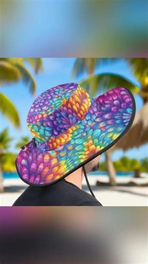 Tie-Dye Floppy Bucket Sun Hat ☀️ Sundress Hat
