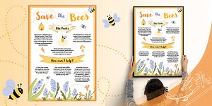 World Bee Day Save the Bees Poster