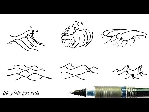 How to Draw Waves Step by Step Easy for Kids