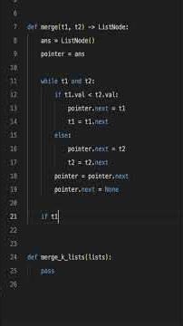 🌎 [Global] 📈 How to efficiently merge sorted linked lists #leetcode #codingchallenges ...
