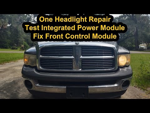 2003 2004 2005 Dodge Ram Headlight Repair , Test Integrated Power Module IPM & Front Control Module