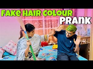 চুলে অদ্ভুত Colour করে পরিবারের সাথে Prank করলাম 😱 | Hair Colour Prank With Family | Gang Unknown