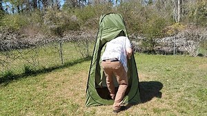 Watch PopUp Privacy tent for camping or beach on Amazon Live