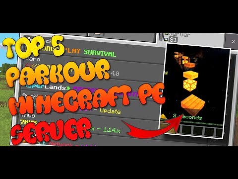 ✔️ Top 5 PARKOUR und JUMP AND RUN Minecraft PE SERVER! ★「MCPE DEUTSCH MULTIPLAYER SERVER」- StyloHD