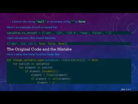 How to Efficiently Change Variable Types in Nested Lists using Python