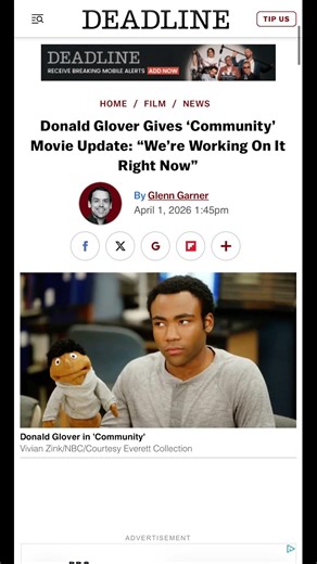 Donald Glover Gives Community Movie Update