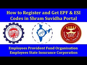 How to Register and get EPF & ESI Code in Shram Suvidha Portal Complete Tutorial in Tamil