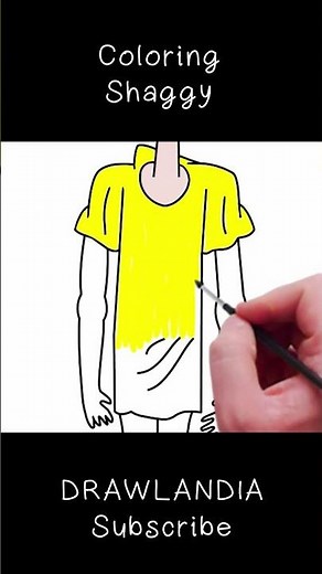 Coloring Fun with Shaggy from Scooby-Doo | Kids' Cartoon Art