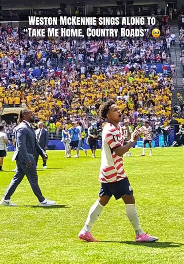 Weston McKennie sings 'Take Me Home, Country Roads' — USMNT moment