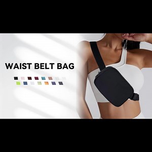 Customizable Sports Sling Chest Waist Bag  Nylon Zipper Mini Everywhere Women Fashion Belts Bag With Adjustable Straps
