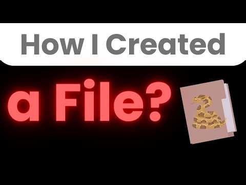 Create Files with Python in Under 2 Minutes!