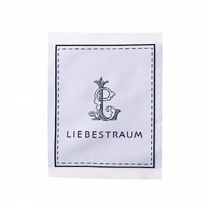 [Hot Item] Custom Polyester Material Corrugated White Woven Label