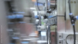 Automatic plastic injection molding machine.