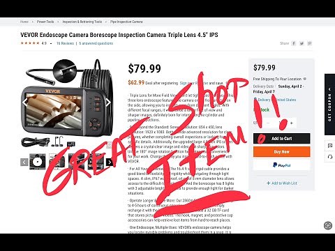Vevor Borescope Inspection Camera Product Review