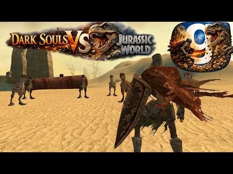 Dark Souls VS Jurassic world Dinosaurs DRG Base Nextbot Battle Garry's Mod