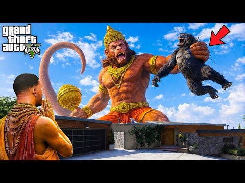 Franklin & Shinchan Found Biggest Hanuman Statue Temple in GTA 5 😱 | Dhanu Dino