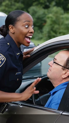 Female cop funny pull over 😂Say HI #police #funnypolice #pullovers