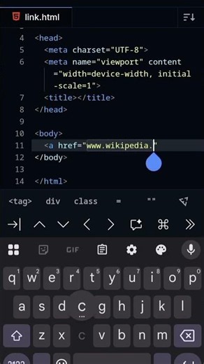 How To Add a link in HTML using SPCK Editor #html