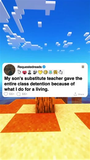 My son's substitute teacher gave the entire class detention because of what I do for a living. #reddit #redditposts #reels #fyp #story | Requested Reads