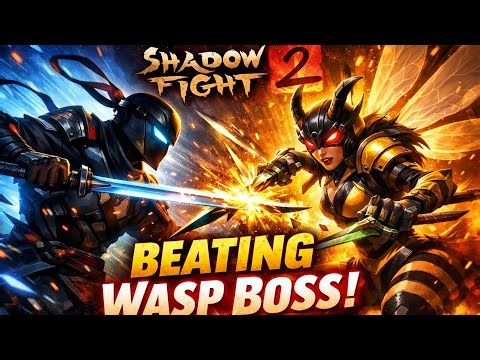 Shadow Fight 2 | Beating Wasp Boss 🔥 Final Act 4 Epic Fight