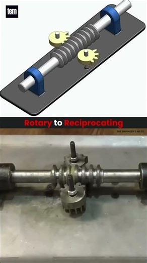 Rotary Motion ko Reciprocating Motion me kaise badalte hain? 🤯 Amazing Mechanism #Shorts